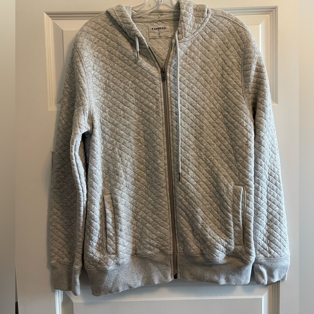 Gray Express quilted jacket
